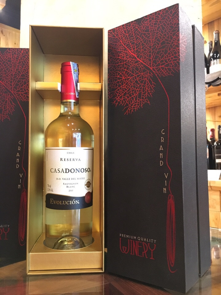 Hộp Rượu Đơn CASADONOSO WHITE ( Reserva )